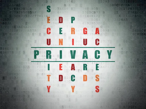 Concepto de privacidad: Privacidad en crucigramas —  Fotos de Stock