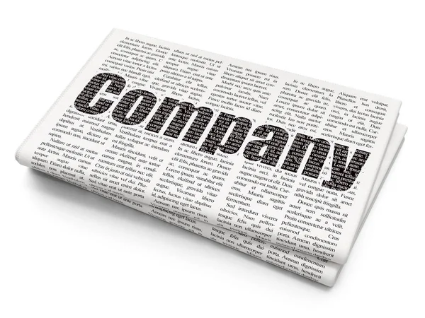 Business concept: Azienda su sfondo Giornale — Foto Stock