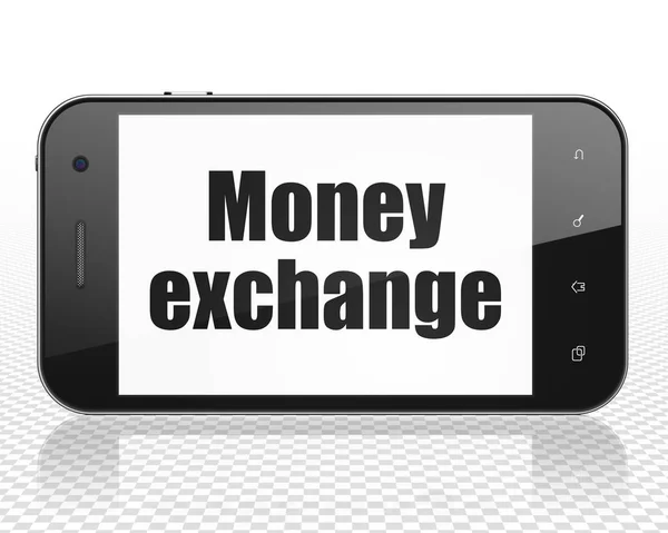 Money concept: Smartphone with Money Exchange on display — Stock Photo, Image