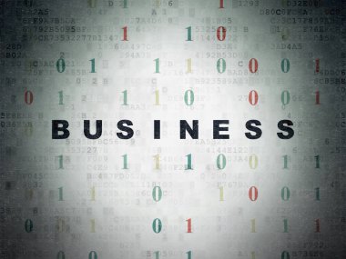 Finans kavramı: Dijital Veri Kağıt arkaplanı üzerine iş