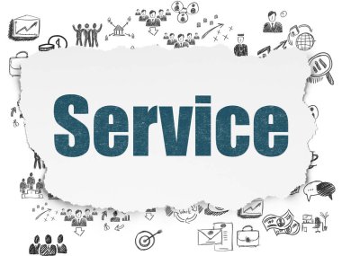 İş kavramı: yırtık kağıt arka plan hizmeti