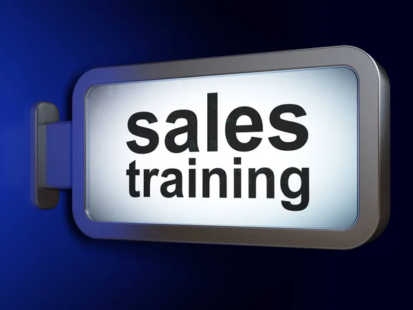 Reclame concept: Sales Training op billboard achtergrond — Stockfoto