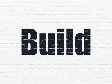 İnşaat kavramı: duvar zemin üzerine inşa