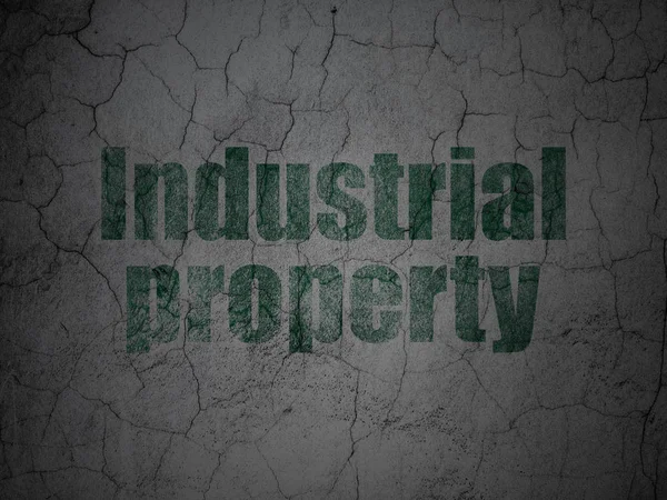 Law concept: Industrial Property on grunge wall background