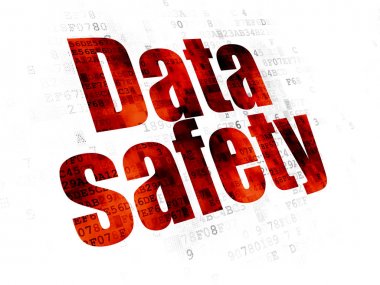 Bilgi kavramı: veri güvenliği dijital arka plan üzerinde