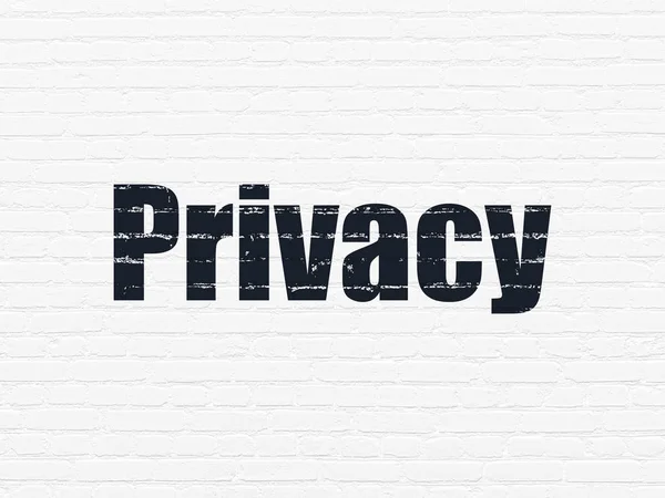 Concetto di sicurezza: Privacy su sfondo muro — Foto Stock