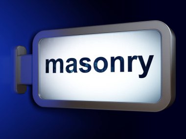 İnşa kavramı: billboard arka plan duvar