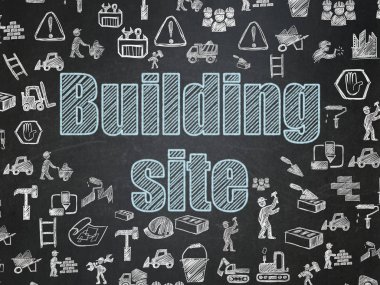 Bina inşaat kavramı: inşaat alanında okul yönetimi arka plan