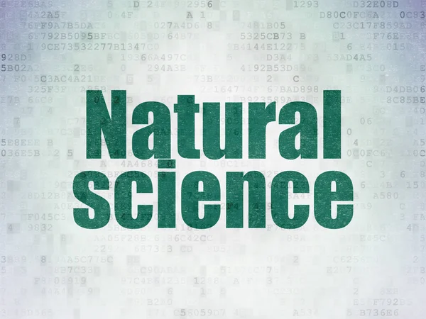 Concepto de ciencia: Ciencias Naturales en los Datos Digitales —  Fotos de Stock
