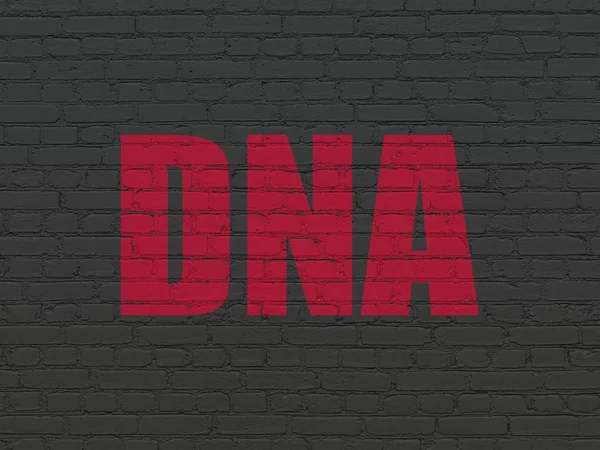 Health concept: DNA on wall background — Stock Photo, Image