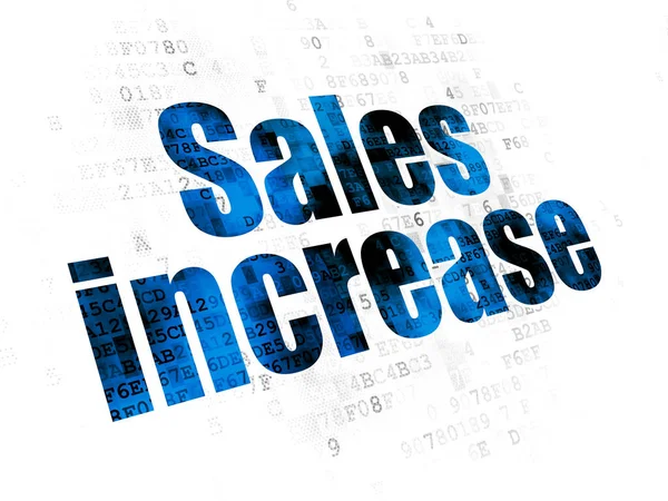 Marketing concept: verkoop verhogen op digitale achtergrond — Stockfoto