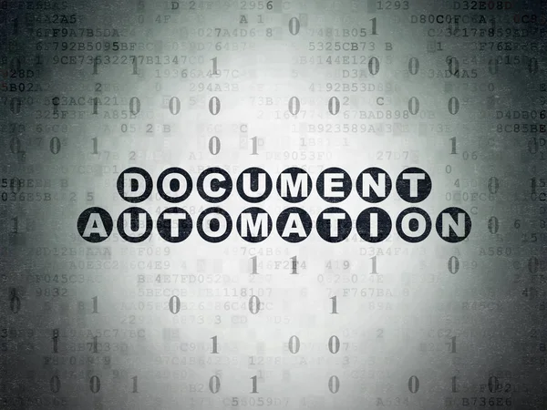 Finance koncept: Document Automation på Digital Data papper bakgrund — Stockfoto