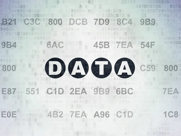 数据的概念︰ 数字数据纸张背景上的数据 — 图库照片