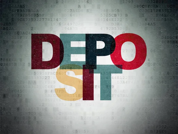 Money concept: Deposit on Digital Data Paper background — Stock Photo, Image