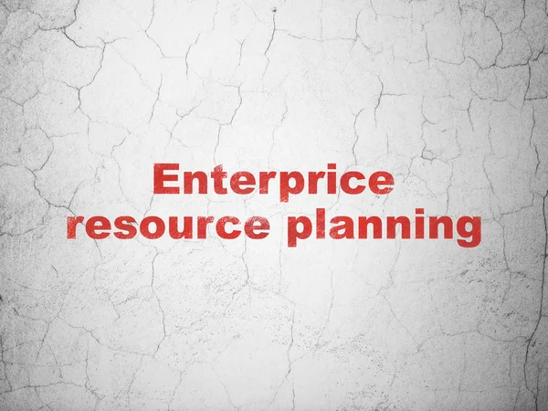 Business concept: Enterprice Resource Planning on wall background