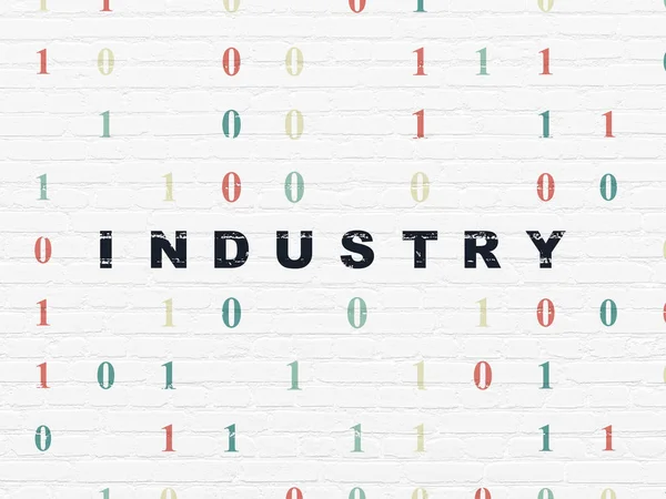 Finans konceptet: industrin på väggen bakgrund — ストック写真