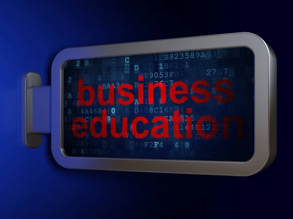 Education concept: Business Education on billboard background — Stock Photo, Image