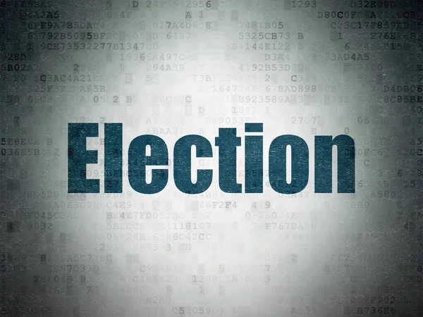 Concepto político: Elección sobre el fondo del documento de datos digitales — Foto de Stock