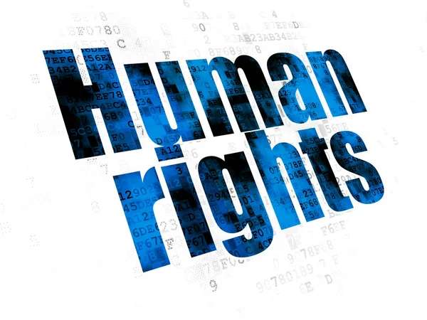 Political concept: Human Rights on Digital background — Stock Photo, Image