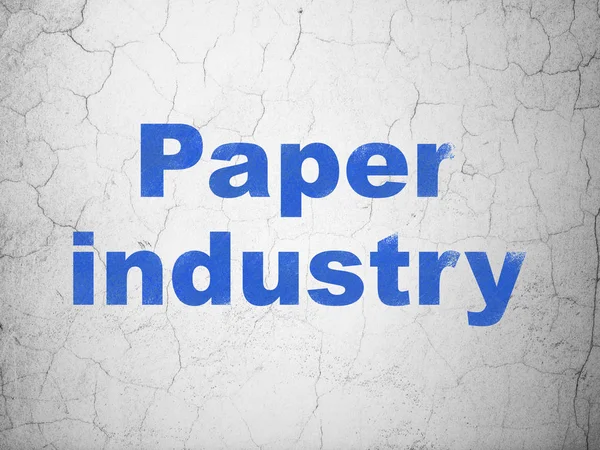 Industry concept: Paper Industry on wall background