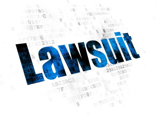 Law concept: rechtszaak op digitale achtergrond — Stockfoto