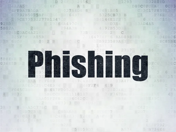 Veiligheidsconcept: Phishing op digitale Data-Paper achtergrond — Stockfoto