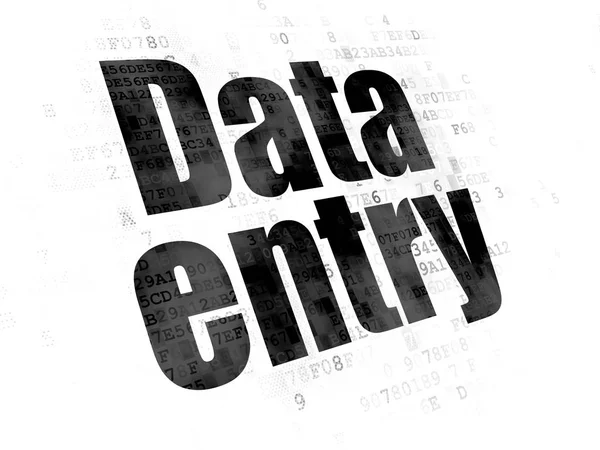 Veri kavramı: dijital arka plan üzerinde veri girişi — Stok fotoğraf