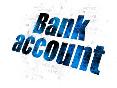 Para birimi kavramı: dijital arka plan banka hesabı