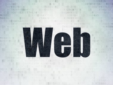 Web Tasarım: Web üzerinde dijital veri kağıt arka plan