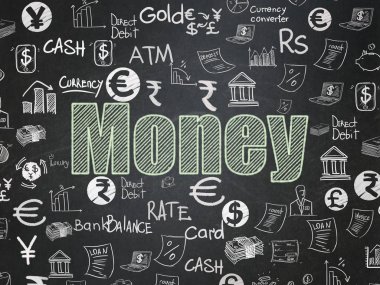 Para birimi kavramı: okul yönetimi arka plan üzerinde para