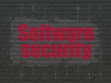 Gizlilik kavramı: yazılım güvenlik duvarı zemin üzerine