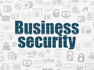 Gizlilik kavramı: duvar arka plan iş güvenliği