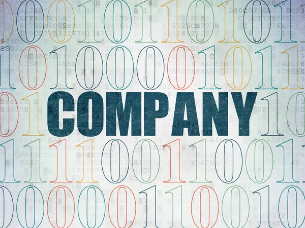 Financiën concept: bedrijf op digitale Data-Paper achtergrond — Stockfoto