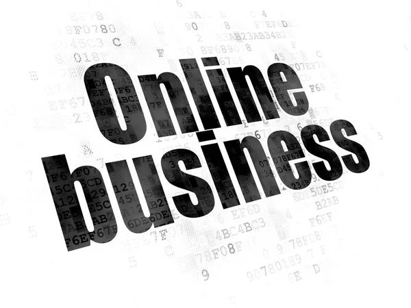 Finance concept: Online Business on Digital background — Stock Photo, Image