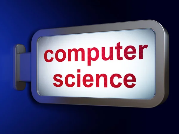 Concepto de ciencia: Ciencias de la computación en fondo valla —  Fotos de Stock