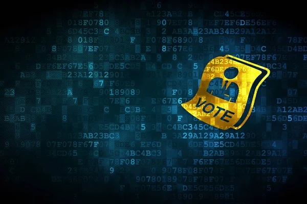 Siyasi konsept: Dijital arkaplanda oylama — Stok fotoğraf