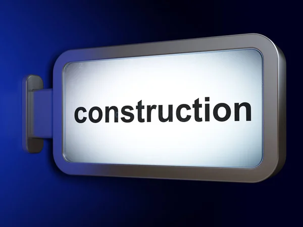 Building construction concept: Construction on billboard background — Stock Photo, Image