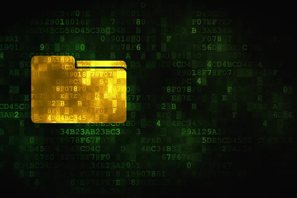 Ekonomi kavramı: dijital arka plan üzerinde klasör