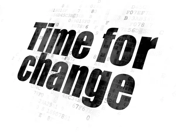 Timeline concept: Time for Change on Digital background — Stock Photo, Image