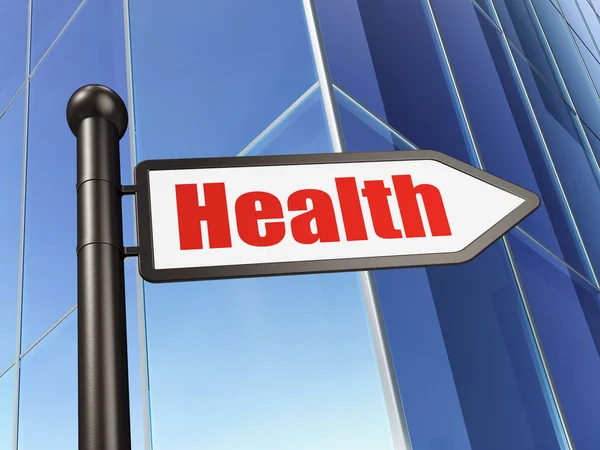 Medizinkonzept: Gesundheit auf Baugrund signalisieren — Stockfoto