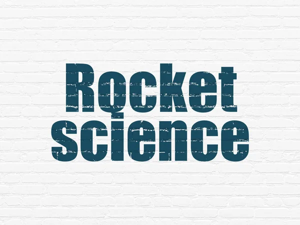 Conceito de ciência: Rocket Science on wall background — Fotografia de Stock