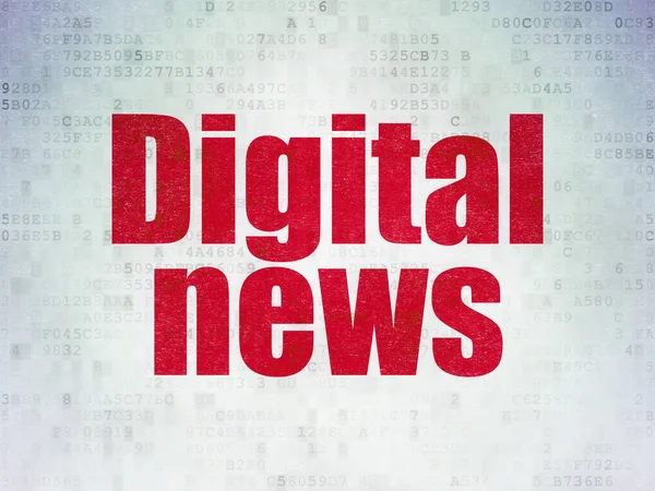 Νέα αντίληψη: ψηφιακή ειδήσεις σχετικά με το ψηφιακό χαρτί δεδομένα παρασκηνίου — Φωτογραφία Αρχείου