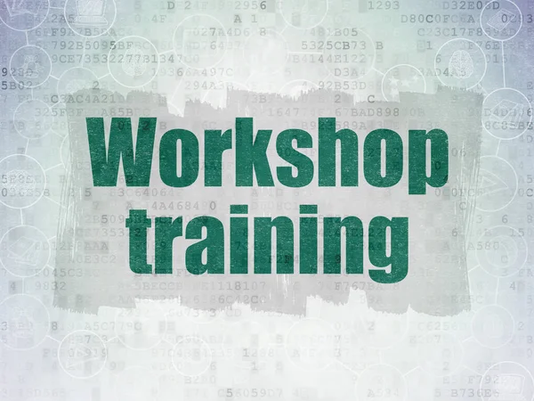 Conceptul de învățare: Workshop Training on Digital Data Paper background — Fotografie, imagine de stoc