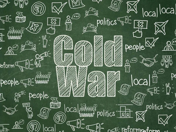 Politik-konceptet: kalla kriget på skolrådet bakgrund — Stockfoto