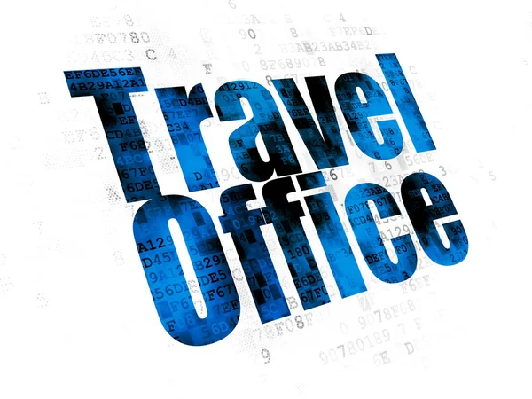 Travel concept: Travel Office on Digital background — Stock Photo, Image