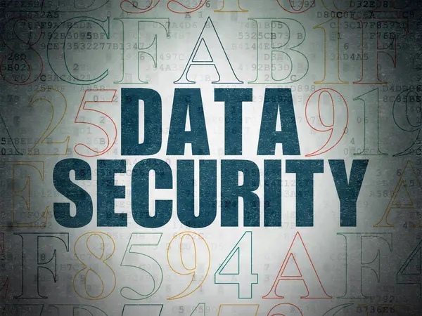 Beschermingsconcept: Gegevensbeveiliging op de achtergrond van het digitale gegevensdocument — Stockfoto