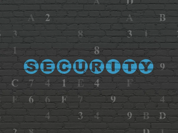 Veiligheidsconcept: veiligheid op muur achtergrond — Stockfoto