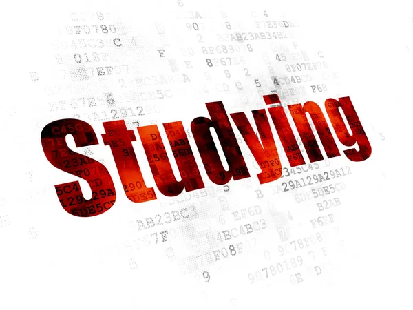 Studying concept: Studying on Digital background — Stock Photo, Image