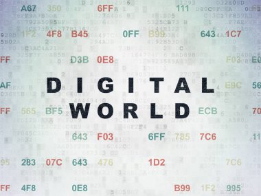 Bilgi kavramı: dijital veri kağıt arka plan dijital dünya