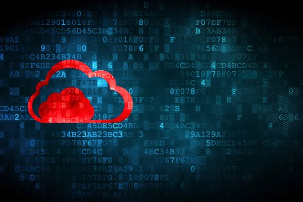 Bulut bilgi işlem kavramı: dijital arka plan bulut — Stok fotoğraf